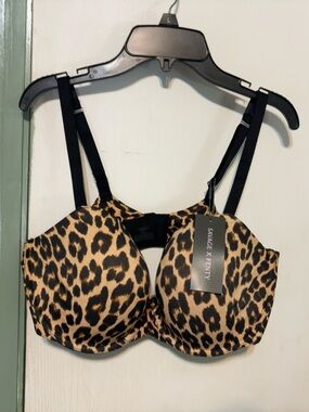Savage X Fenty Soft N’ Savage Leopard Print Demi Bra 38DDD NWT